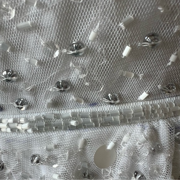 Mac Duggal Sequin One Shoulder High Low Dress Gown - Picture 8 of 16